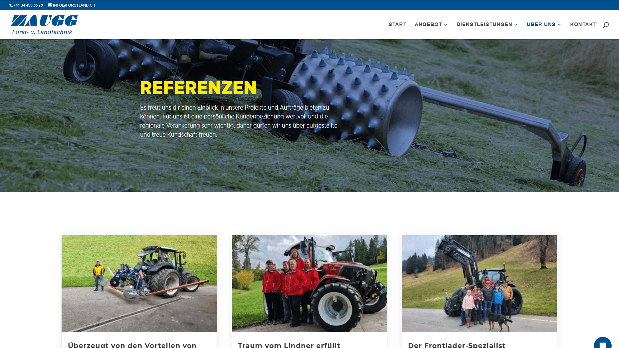 Webseite Forstland.ch